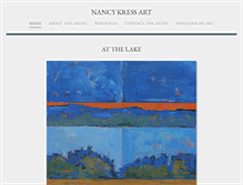 Tablet Screenshot of nancykressart.com